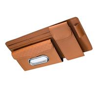 Sun Visor Organizer - Car Visor Storage Pocket | Truck Organizer Card Holder Tissue with Multi Pockets | Sunglasses Holder Pens Document Clip Bag Expand Space Fits Almost All Models 12.6x6.1 inch