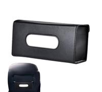 Sun Visor Tissue Box | Artificial Leather Car Tissue Holder | Buckle Mount