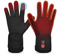 Sun Will Gants Chauffants Électriques, Gants Hiver avec Batterie 7,4V 2200mAh pour Homme Femme, Gants Chauffants Hiver pour Cyclisme Ski de Neige Pêcher Conduite Chasse Arthrite Maladie de Raynaud
