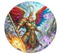 Sun Wukong 1000 Pièces Puzzle, Adulte & Enfant, Jeu d'Intelligence, Mythology, Puzzle Circulaire, Classique DIY, Cadeau Unique (67.5x67.5cm)