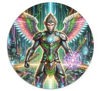 Sun Wukong 1000 Pièces Puzzle, Intelligence, Mythology, Puzzle Circulaire, Classique Bricolage, Créatif, Défi Unique (67.5x67.5cm)