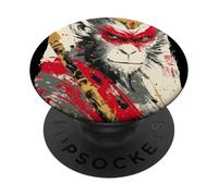 Sun Wukong Monkey King Fierce Art Japonais Moderne Cadeau PopSockets PopGrip Adhésif