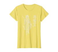 Sun Wukong Singe King Lettres Chinoises T-Shirt, Femme, Citron, XS