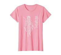 Sun Wukong Singe King Lettres Chinoises T-Shirt, Femme, Rose, XS
