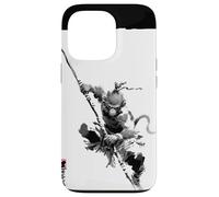 Sun Wukong The Monkey King Mythologie Chinoise Art Vintage Coque pour iPhone 13 Pro