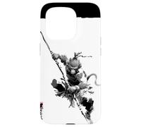 Sun Wukong The Monkey King Mythologie Chinoise Art Vintage Coque pour iPhone 15 Pro