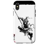 Sun Wukong The Monkey King Mythologie Chinoise Art Vintage Coque pour iPhone X/XS