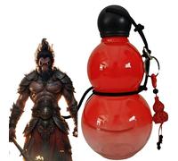 Sun Wukoug Gourde - Bouteille d'eau de sport d'inspiration rétro chinoise de 900 ml pour salle de sport, durable et attrayante, compagnon de voyage parfait pour les fans de mythe Wu Koug Game (rouge)