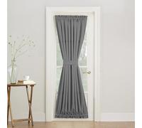 Sun Zero Barrow efficacité énergétique Patio Porte Panneau de Rideau, 137,2 x 182,9 cm, Noir, Gris, 54" x 72" Door Panel