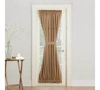 Sun Zero Barrow efficacité énergétique Patio Porte Panneau de Rideau, 137,2 x 182,9 cm, Noir, Marron Taupe, 54" x 72" Door Panel