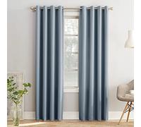 Sun Zero Barrow Lot de 2 Panneaux de Rideaux à œillets Solides et occultants, 137,2 x 241,3 cm, Bleu Vintage