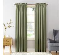 Sun Zero Barrow Lot de 2 Panneaux de Rideaux occultants avec Passe-Tringle, 137,2 x 213,4 cm, Vert Sauge