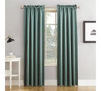 Sun Zero Barrow Lot de 2 Rideaux à économie d'énergie avec Passe-Tringle, 137,2 x 213,4 cm, minéral