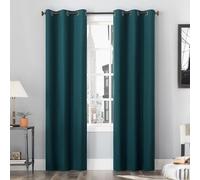 Sun Zero Cyrus Lot de 2 Panneaux de Rideaux Thermiques occultants à œillets - 101,6 x 160 cm - Bleu Sarcelle