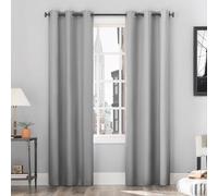 Sun Zero Cyrus Lot de 2 Rideaux Thermiques à œillets 101,6 x 160 cm Argenté