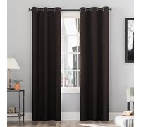 Sun Zero Cyrus Lot de 2 Rideaux Thermiques à œillets 101,6 x 160 cm Chocolat