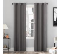Sun Zero Cyrus Paire de Rideaux Thermiques à œillets 100% occultants, 101,6 x 213,4 cm, Gris