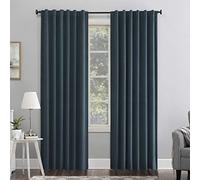 Sun Zero Hampshire Panneau de Rideau occultant en Velours Thermique avec Languette arrière, 127 x 243,8 cm, Bleu Sarcelle