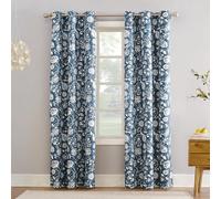 Sun Zero Jorah Panneau de Rideau à œillets à Isolation Thermique, économe en énergie, 101,6 x 213,4 cm, Bleu