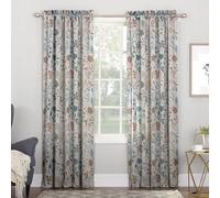 Sun Zero Kara Panneau de Rideau écoénergétique avec Passe-Tringle, imprimé Floral, 137,2 x 213,4 cm, Pierre