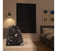 Sun Zero Lights Out Panneau de Rideau Portable à Ventouse, 100% occultant, 127 x 198,1 cm, étoiles