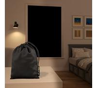 Sun Zero Lights Out Panneau de Rideau Portable à Ventouse, 100% occultant, 127 x 198,1 cm, Noir