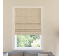 Sun Zero Seraphina Abat-Jour Romain texturé 100% occultant sans Fil, 88,9 x 162,6 cm, Taupe