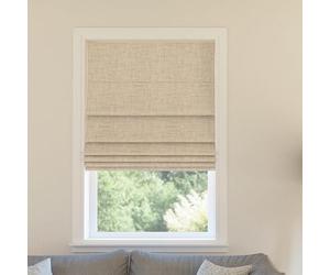 Sun Zero Seraphina Abat-Jour Romain texturé 100% occultant sans Fil, 88,9 x 162,6 cm, Taupe