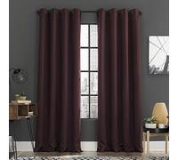 Sun Zero Soho Lot de 2 Panneaux de Rideaux occultants à œillets, économie d'énergie, réduction du Bruit, 137,2 x 243,8 cm, Rouge Merlot