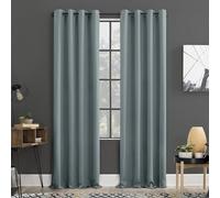 Sun Zero Soho Lot de 2 Rideaux occultants à œillets à économie d'énergie Minéral 137,2 x 213,4 cm