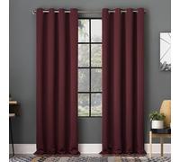 Sun Zero Soho - Lot de 2 Rideaux occultants à œillets - Efficacité énergétique - 137,2 x 243,8 cm - Bordeaux