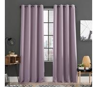 Sun Zero Soho Lot de 2 Rideaux occultants écoénergétiques à œillets, 137,2 x 243,8 cm, Lavande