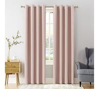 Sun Zero Soho Rideau occultant écoénergétique à œillets - Panneau Simple, 137,2 x 160 cm, Rose pâle