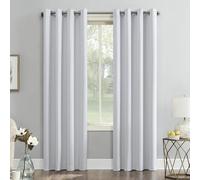 Sun Zero Soho Rideau occultant écoénergétique à œillets - Panneau Simple, 137,2 x 213,4 cm, Blanc