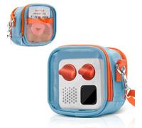 Sun3drucker Étui de transport transparent pour YOTO Mini - Lecteurs de musique audio, petit sac de rangement portable compatible avec Yoto Mini et cartes, organiseur avec dragonne et bandoulière