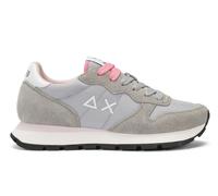 SUN68 ALLY SOLID Sneakers Femme Cuir Daim Mesh Gris Clair Casual