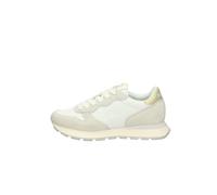 SUN68 Baskets Ally Gold Silver 01 Blanc