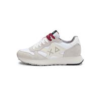 SUN68 Baskets basses beige / rouge / blanc, Taille 40