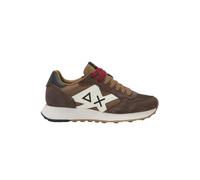 Sun68 - Baskets en nylon et daim avec détails en cuir - Homme - Chaussures - Multicolore - Taille: 45 EU