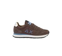 Sun68 - Baskets en nylon et daim avec logo brodé - Homme - Chaussures - Brun - Taille: 44 EU