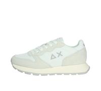 SUN68 Femme Ally Glitter Textile Shoe, Bianco, 38 EU