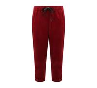 Sun68, Femme, Pantalons, Rouge, Taille: 40 FR Pantalon Velours Rouge Côtelé Cordon Modèle