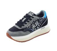 SUN68 Femme Z44214 Big Ally Animaler Nero Grigio Sneaker, Schwarz und Grau, 38 EU