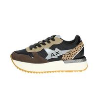 SUN68 Femme Z44218 Big Stargirl Mix Material Nero Sneaker, Schwarz, 38 EU