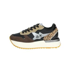 SUN68 Femme Z44218 Big Stargirl Mix Material Nero Sneaker, Schwarz, 38 EU