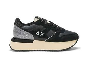 SUN68 Femme Z44219 Sneaker, Schwarz Silber, 38 EU