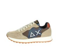 SUN68 Homme Jaki Bicolor Sneaker, Beige Blau Braun, 43 EU