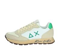 SUN68 Homme Tom Vintage Shoe, 88 Bianco Panna/Verde Prato, 46 EU