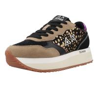 SUN68 Mixte BIG Ally Animalier Sneaker, S1177 Nero Beige Scuro, 38 EU