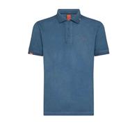Sun68 - Polo Bleu en Coton avec Logo - Homme - Tops - Bleu - Taille: 2XL